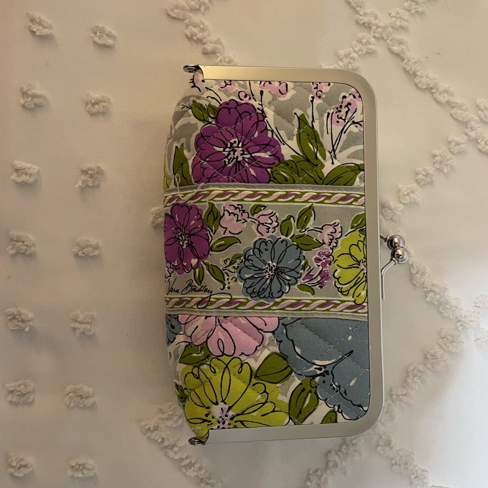 Whimsical Floral Kiss Lock Makeup Bag - Vera Bradley